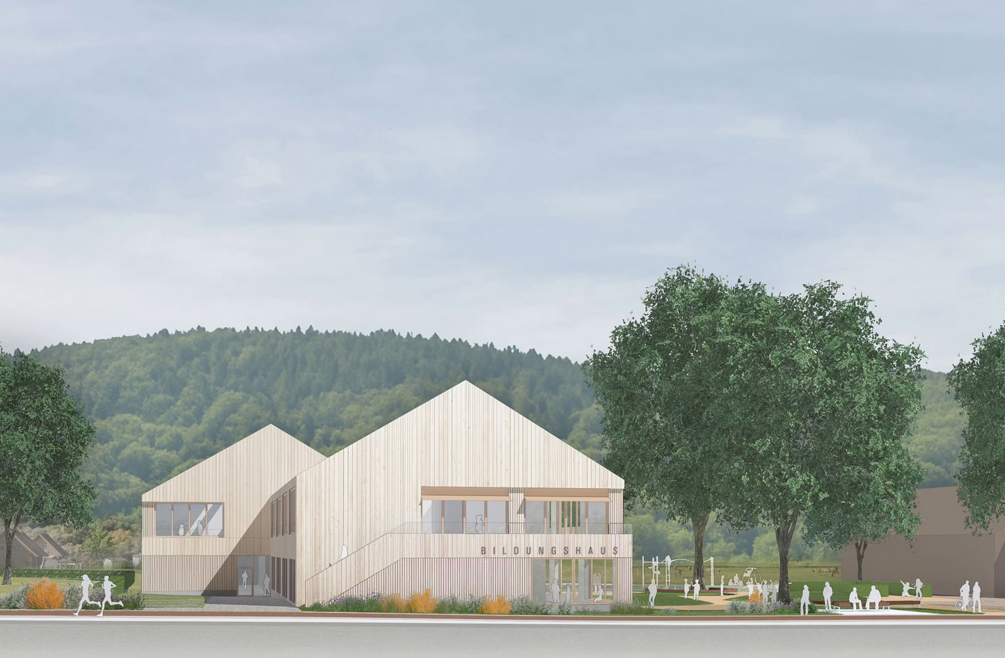 Visualisierung Bildungshaus Amelgatzen / eisfeld engel Architekten